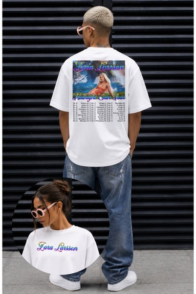 Fuddy Moda Unisex Oversize Za.Ra Larsson Midnight Sun Tour 2026 Back Printed ...
