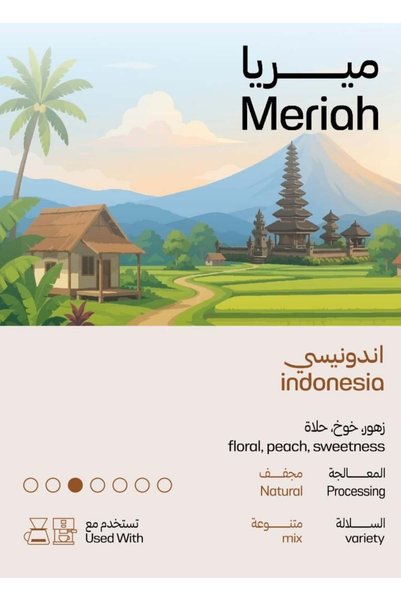 kanaf coffee roasters قهوة ميريا الإندونيسية 1 كجم