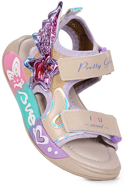 Kiko Kids Lug Velcro Girls' Sandals