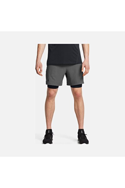 Under Armour UA Сиви мъжки тренировъчни къси панталони 2-в-1 Vanish Woven 137...