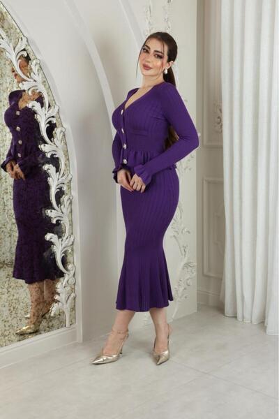it's Mine Knit dress with ruffles