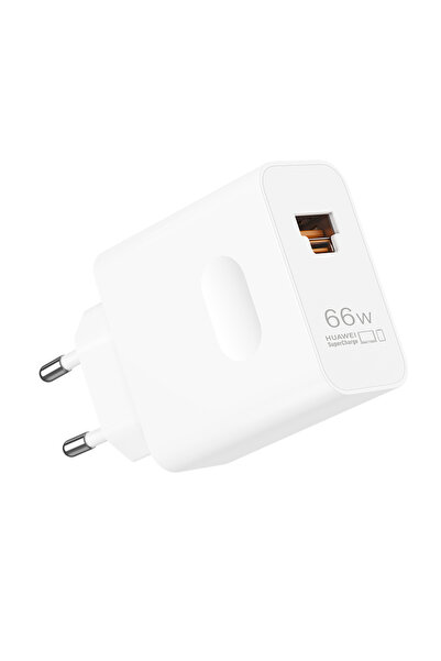 Huawei 66W USB+TYPE C Şarj Adaptörü Beyaz JELLY-A061