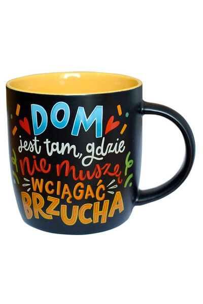 KUKARTKA Cana ceramica Tablicowy TB-005 'Dom' cu suprafata tip tabla pentru s...