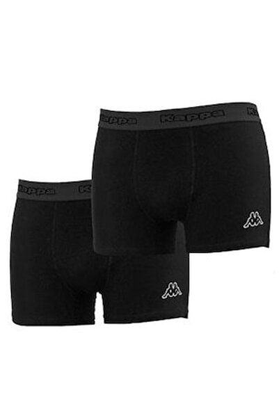 Kappa Set de 2 boxeri bărbați, bandă elastică cu logo, LOGO TEO 2PACK, Negru/...