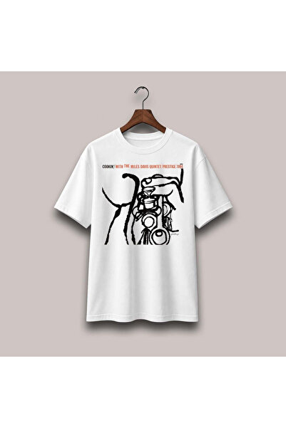 Grafftee Clothing تي شيرت مطبوع كبير الحجم للجنسين من مايلز ديفيس