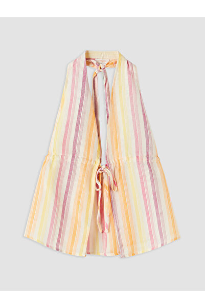 LC Waikiki Peak New Season Tie-Dye Striped Women's Beach Dress