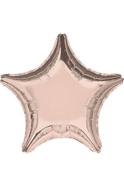 AMSCAN Balon stea, Amscan, Folie, 48 cm, Roz auriu