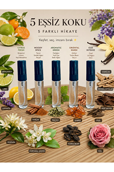 DOA KOZMETİK KADIN İMZA KOKU DENEME SETİ 5x5ML