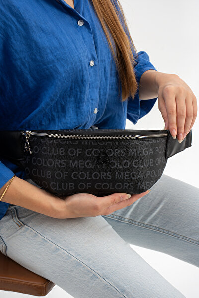 By Hakan Mega 436 Women's Waist Bag Chest Bag Shoulder Bag Black