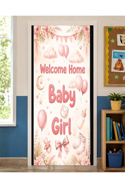 PROMISEBACKDROP2 190X75Cm Elastic Door Decoration, Fabric Door Dressing, Welc...