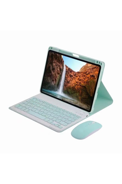 SIGLOO Husă cu tastatură și mouse Wireless Bluetooth pentru Xiaomi Mi Pad 5 P...