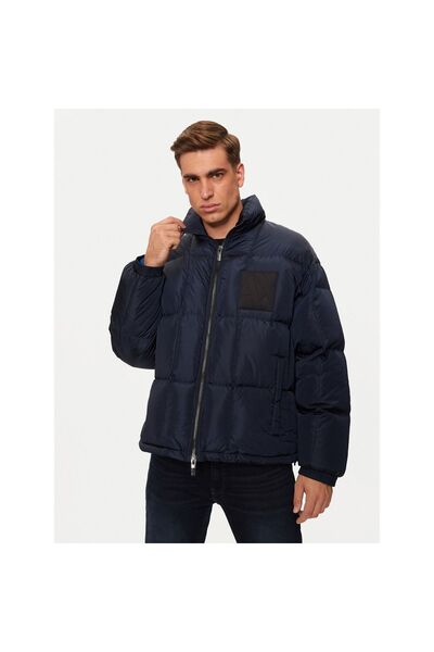 Armani Exchange Geacă de puf pentru bărbați 6DZB21 ZN4XZ Bleumarin