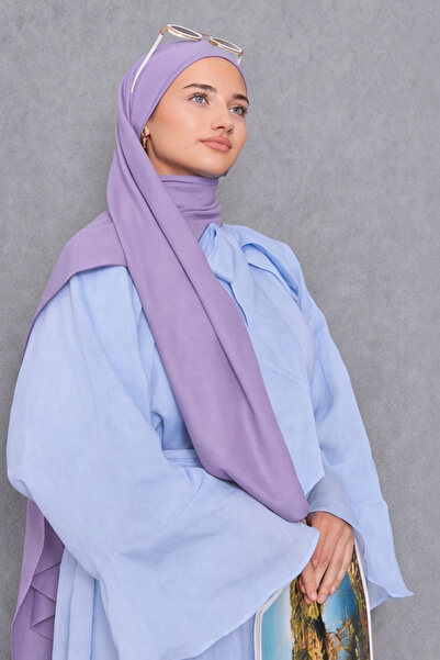 Şehr-i Şal İstanbul Women's Shawl Cotton-Like Non-Ironing Shawl 75X190 cm