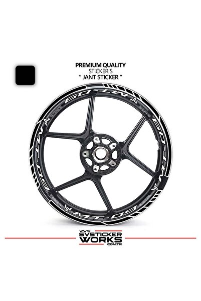 ARONA Yamaha Mt09 Wheel Sticker and Inner Text Printed Label Sticker Model Pr...