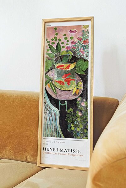 Buka Shops Henri Matisse Kırmızı Balıklar Tablosu – Modern Klasik Dikey Sanat...