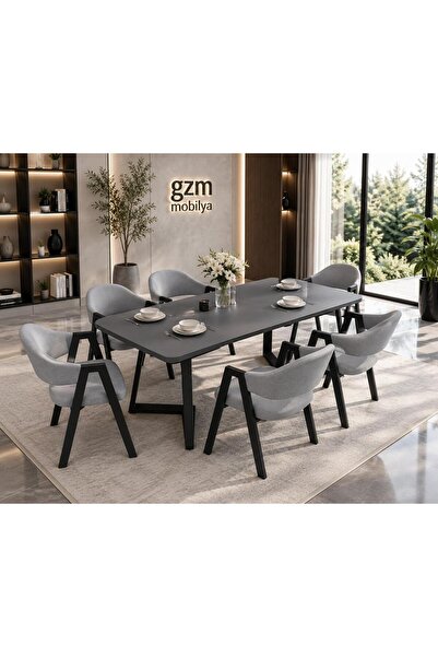 larissa design masa takımı 6 kişilik