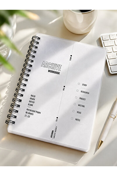 Apeirona | Limitless Art Perforated Work Archive Notebook |   Checkered, Stri...