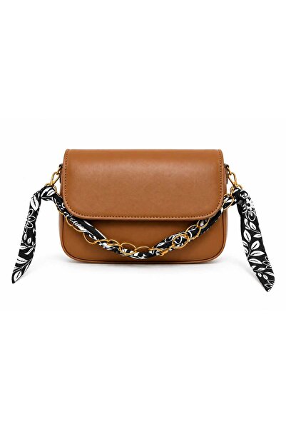 ByKübra Chain Detailed Long Strap Women's Bag (Scarf May Vary)