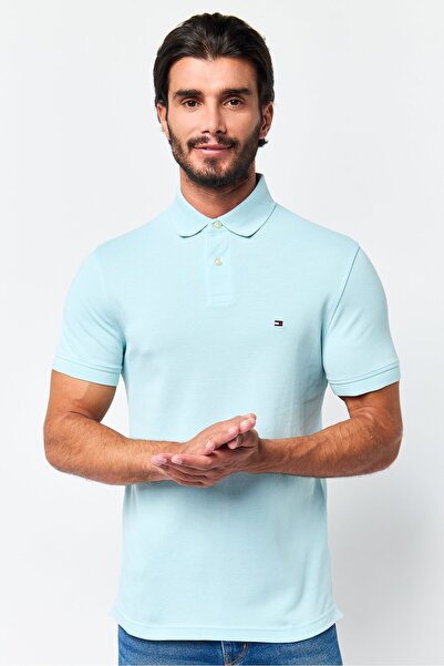 Tommy Hilfiger Men Regular Fit Embroidered Logo Short Sleeve Polo Shirt, Ligh...