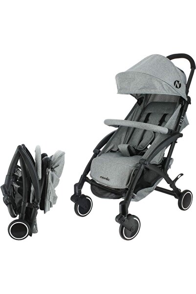 NANIA LILI Lightweight Baby Stroller, Compact Fold Travel Stroller, Grey, 6kg...