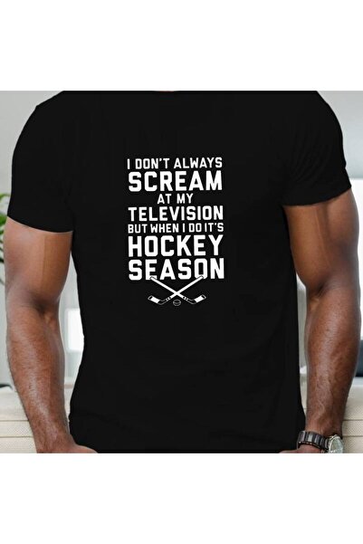 NOURAM I Don'T Always Scream, Men'S Short-Sleeve T-Shirt for Summer.