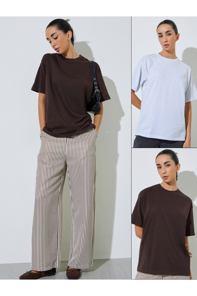 Styli Pack Of 2 - Basic Oversized T-Shirt