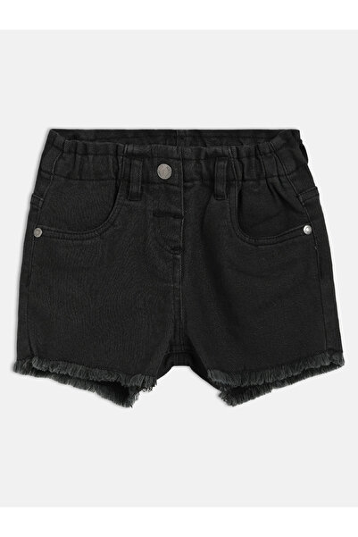 MINI KLUB By Styli Girls Denim Shorts With Frayed Hem