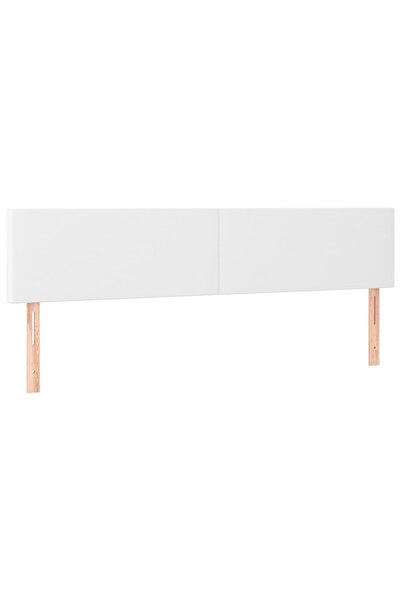 vidaxl Tăblii de pat, alb, 180x5x78/88 cm, piele ecologică