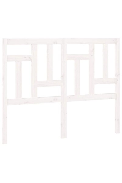 vidaxl Tăblie de pat, alb, 145,5x4x100 cm, lemn masiv de pin