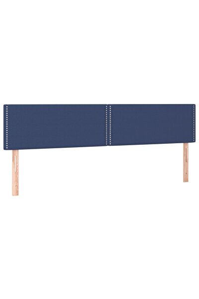 vidaxl Tăblii de pat, albastru, 200x5x78/88 cm, textil
