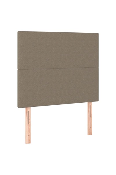 vidaxl Tăblie de pat gri taupe 80x5x118/128 cm, material textil
