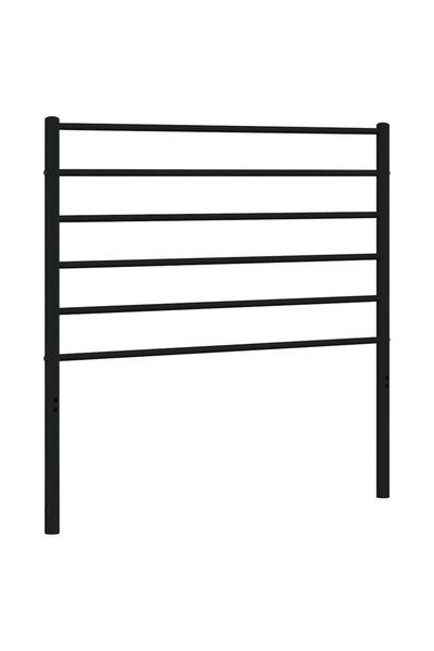 vidaxl Tăblie de pat de schimb metalică, negru, 107 cm