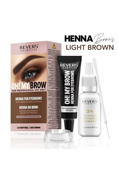 Revers Vopsea de sprancene Henna Oh! My Brows, Revers, Maro Deschis, 2.0, 30ml