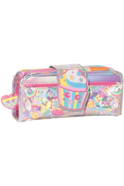 Herlitz Penar dreptunghiular Fun Time 2 in 1, Tiger Family, motiv Sweet Cakes