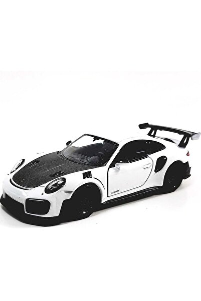 JPT Macheta Kinsmart Porsche 911 GT2 RS 2010 Λευκό Αυγού Σκληρή Ορθοστάτικη Ο...