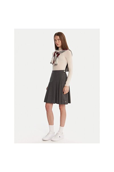 Lacoste Fustă plisată de damă JF5358 Gri