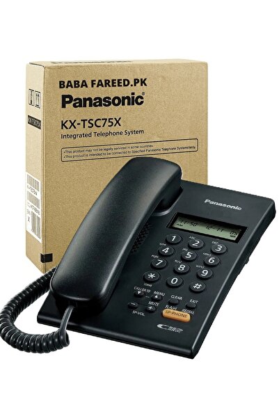 PANASONIC PROFESSIONAL Panasonic Kx-Tsc7Sx Black Corded Dual Line Analog Tele...