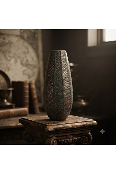 PANALI Pnl-Mg87 m Metal Decorative Vase 53 X 23 cm