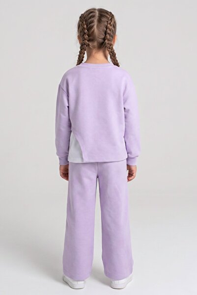 Dmb Girl's Tracksuit Set with Wide Legs, 3 Pieces