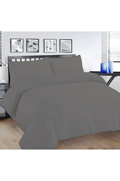 Generic 100% Egyptian Cotton Duvet Cover Set 200 Thread Count Plain Dyed with...