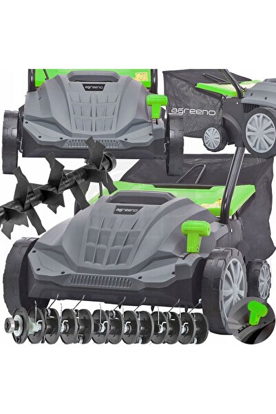Agreeno Aerator electric / Scarificator cu coș, 40 l, 1400 W, AG-001