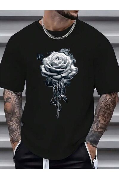 classy moda Unisex Colorful Oversize Printed T-Shirt Streetwear Comfortable F...