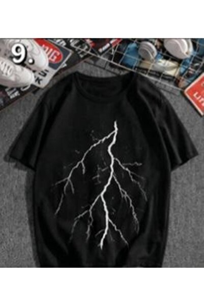 bellanova Unisex πολύχρωμο μπλουζάκι με στάμπα Oversize Streetwear Άνετη εφαρ...