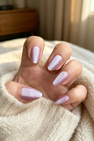 Easy Beauty Kedi Gözü Takma Tırnak MEDIUM MY04 Kısa Badem Takma Tırnak 10 Ade...