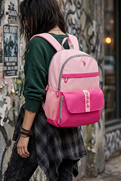 U.S. Polo Assn. حقيبة ظهر مدرسية للجنسين من US Polo Assn PLCAN 25068-25069-25...