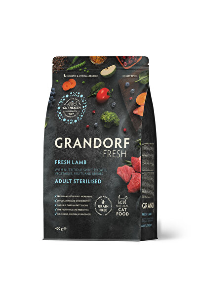 Grandorf Qurandorf Dry Food for Cats Fresh Lamb Flavor for Adult Sterilized C...