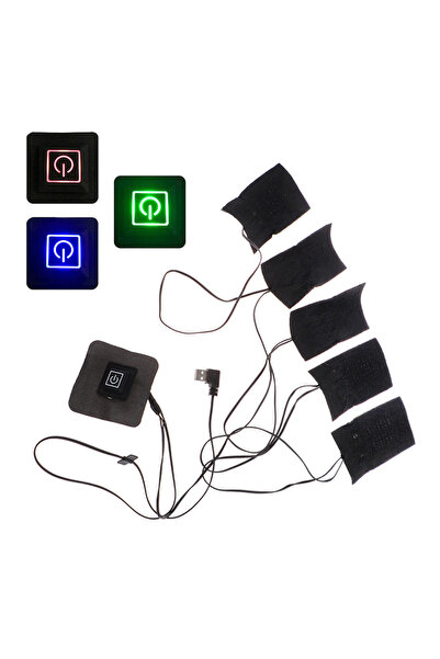 Choice 1pc Electric Heating Vest Kit 5 Sheet USB Powered Pad Set DIY Heated J...