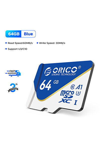 choice2 بطاقة ذاكرة أوريكو 64 جيجابايت A1 U3 C10 ORICO microSDXC UHS-I، سرعة ...