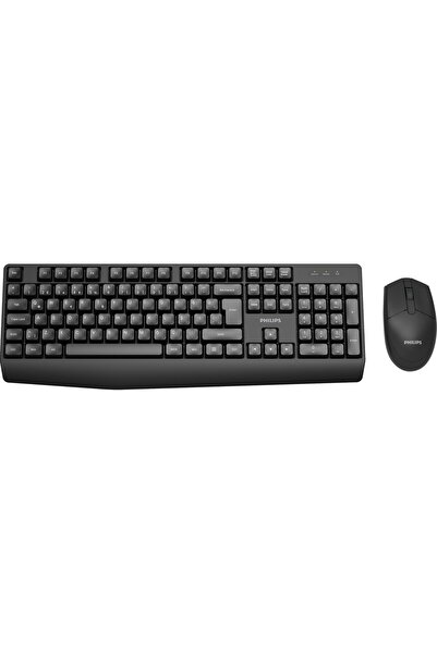 Philips Spt6337B Kablosuz Türkçe Q Klavye Mouse Set Siyah