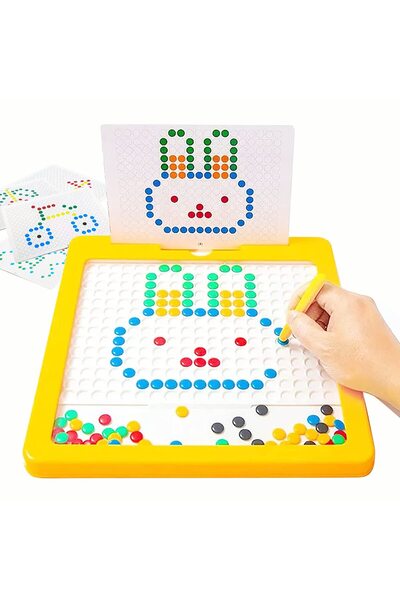 emc onshop Tablă magnetică de desen cu puncte, Tablă magnetică Montessori cu ...